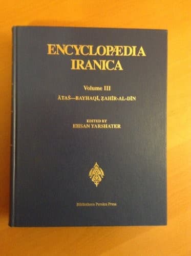 Tapa de Encyclopaedia Iranica, Vol. 3