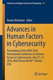 Tapa de Advances in Human Factors in Cybersecurity
