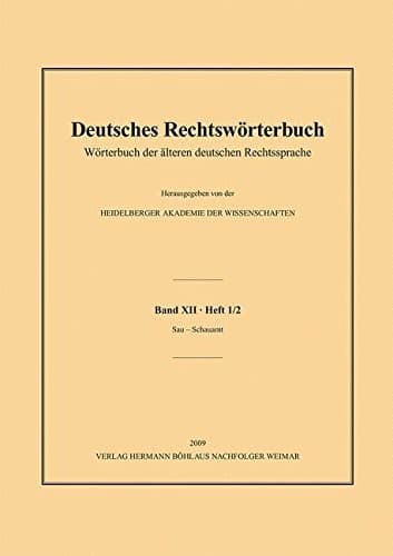 Tapa de Deutsches Rechtswörterbuch