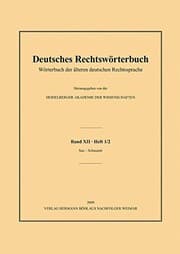Tapa de Deutsches Rechtswörterbuch