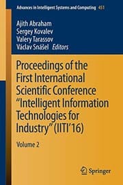 Tapa de Proceedings of the First International Scientific Conference “Intelligent Information Technologies for Industry”