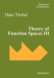 Tapa de Theory of Function Spaces III