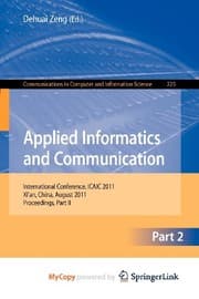 Tapa de Applied Informatics and Communication, Part II