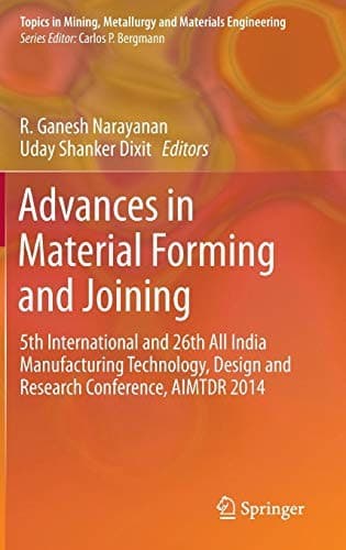 Tapa de Advances in Material Forming and Joining