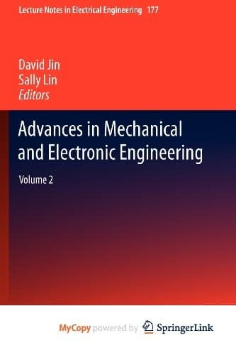 Tapa de Advances in Mechanical and Electronic Engineering