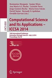 Tapa de Computational Science and Its Applications - ICCSA 2014