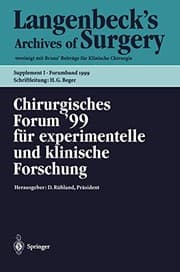 Tapa de Chirurgisches Forum '99 für experimentelle und klinische Forschung