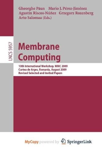 Tapa de Membrane Computing