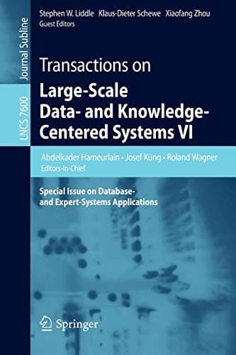 Tapa de Transactions on Large-Scale Data- and Knowledge-Centered Systems VI