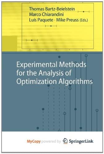 Tapa de Experimental Methods for the Analysis of Optimization Algorithms