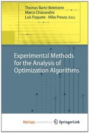 Tapa de Experimental Methods for the Analysis of Optimization Algorithms