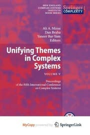 Tapa de Unifying Themes in Complex Systems , Vol. V