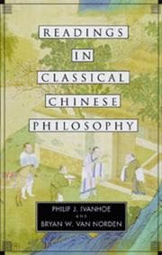 Tapa de Readings in classical Chinese philosophy