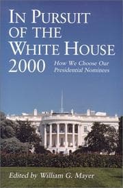 Tapa de In Pursuit of the White House 2000