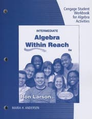 Tapa de Student Workbook for Larson's Intermediate Algebra