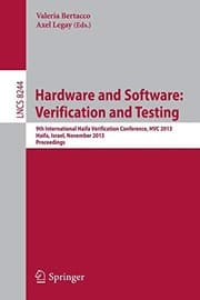 Tapa de Hardware and Software : Verification and Testing
