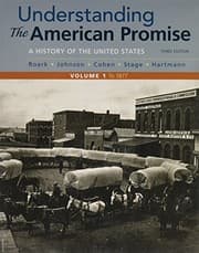 Tapa de Understanding the American Promise, Volume 1 : A History