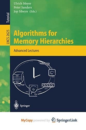 Tapa de Algorithms for Memory Hierarchies