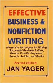 Tapa de Effective Business & Nonfiction Writing