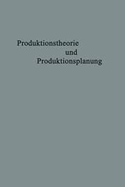 Tapa de Produktionstheorie und Produktionsplanung