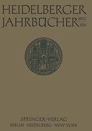 Tapa de Heidelberger Jahrbücher
