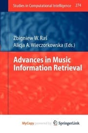 Tapa de Advances in Music Information Retrieval