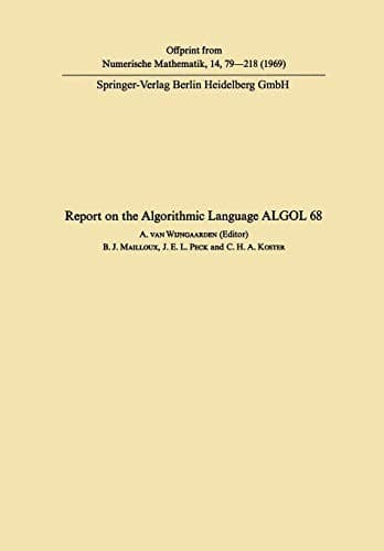 Tapa de Report on the algorithmic language ALGOL 68