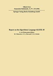 Tapa de Report on the algorithmic language ALGOL 68