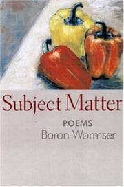 Tapa de Subject Matter