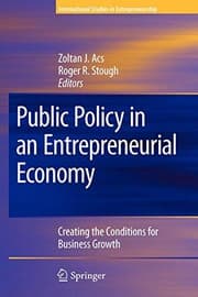 Tapa de Public Policy in an Entrepreneurial Economy