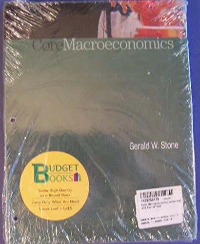 Tapa de Core Macroeconomics Loose leaf and CourseTutor