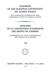Tapa de Yearbook of the European Convention on Human Rights / Annuaire de la Convention Europeenne des Droits de L'Homme