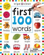 Tapa de Wipe Clean : First 100 Words
