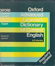 Tapa de Oxford advanced learner's dictionary of current English