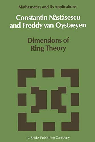 Tapa de Dimensions of Ring Theory