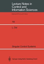 Tapa de Singular Control Systems