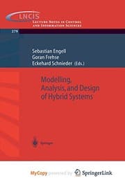 Tapa de Modelling, analysis, and design of hybrid systems