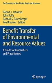 Tapa de Benefit Transfer of Environmental and Resource Values