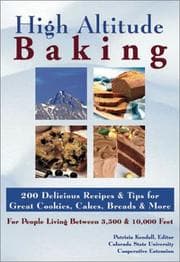 Tapa de High altitude baking