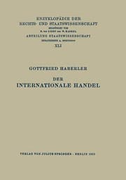 Tapa de Der Internationale Handel