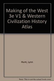 Tapa de Making of the West 3e V1 & Western Civilization History Atlas