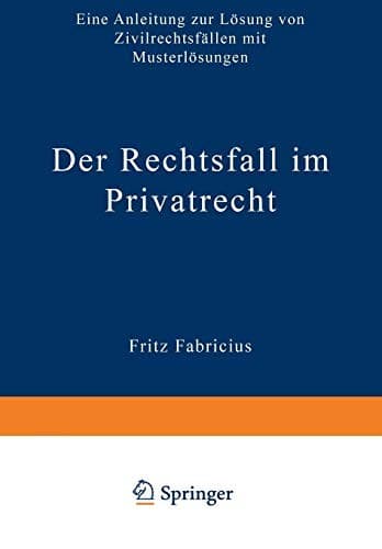 Tapa de Der Rechtsfall im Privatrecht