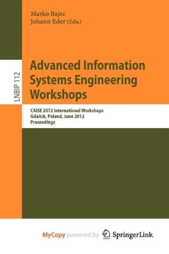 Tapa de Advanced Information Systems Engineering Workshops