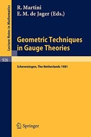 Tapa de Geometric Techniques in Gauge Theories