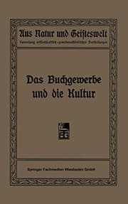 Tapa de Das Buchgewerbe und die Kultur