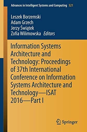 Tapa de Information Systems Architecture and Technology