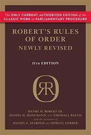 Tapa de Robert's Rules of Order Newly Revised