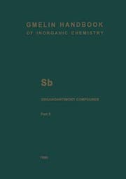 Tapa de Sb Organoantimony Compounds : Part 5