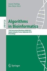 Tapa de Algorithms in Bioinformatics