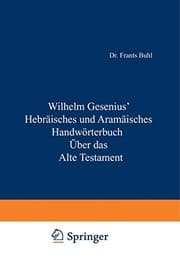 Tapa de Hebräisches und Aramäisches Handwörterbuch über das Alte Testament